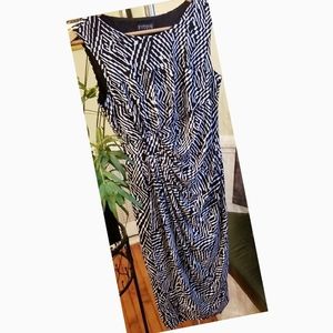 Black and White Midi Dress (B01)